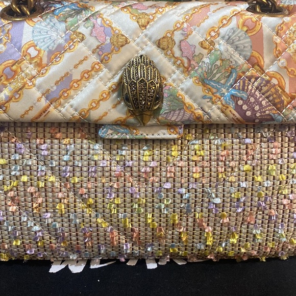 Kurt Geiger London Mixed fabric and raffia Crossbody bag - Picture 5 of 13